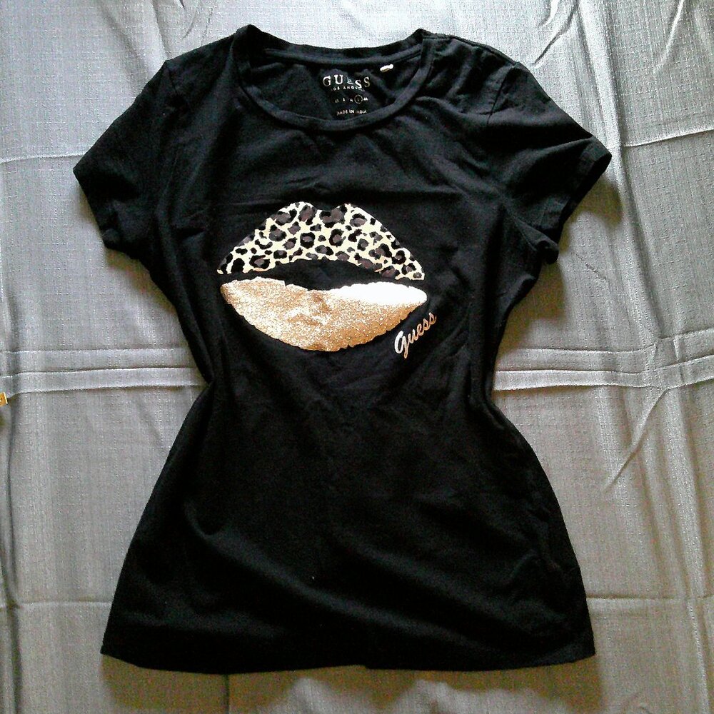 Leopard Print Guess Tee
